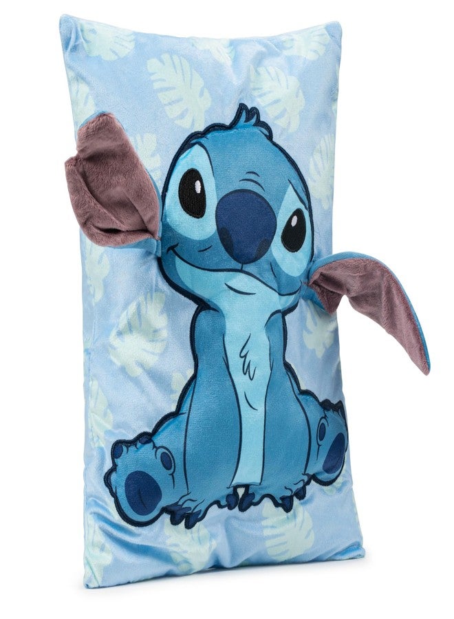 Jay Franco Disney Lilo and Stitch 3D Snuggle Pillow - Super Soft Blue Plush Pillow - Measures 15 Inches - Image 2